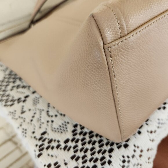 Euc Coach Light Tan Leather Shouder Bag Tote Purse - Picture 9 of 14